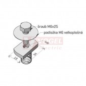 Matice obdelníková MSM/M6 "A2" nerez AISI 304L, pro ukotvení nosník/stojna (ARK - 238951)