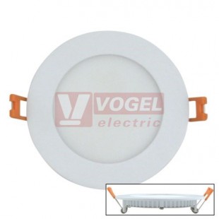 Svítidlo LED podhledové  9W 220-240V (Toro R9) bílý kruh, 630lm, 2700K teplá bílá, úhel vyzař. 120°, živ. 50 000h, IP20, pr. 120x25, tělo hliník, barva bílá, diruzor plast opálový, náhrada za 18W (412.010.33.0)