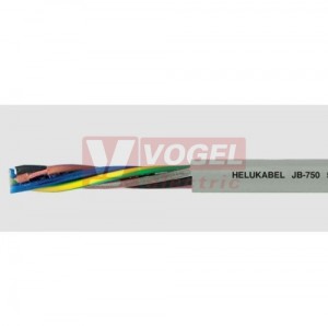 JB-750  3G 10mm2 kabel flexibilní, 450/750V, PVC šedý, barevné žíly se ze/žl (11153)