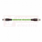 IE-PNC-5-M12D-S-5-P-2-22-FD-M12D-S pacht kabel, ETHERLINE PN FD Cat.5, typ C, 2x M12/4-pin/přímý/vidlice/kód-D, PUR, zelená (RAL6018), UL/CSA (CMX), stínění měd.opletem, hliník.kašír.pl.folií, dél. 5m (2171052)