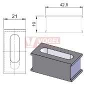 FT1-F plochá průchodková vložka na vkabel š 28-33 × tl. 9-9,5 mm (46215)