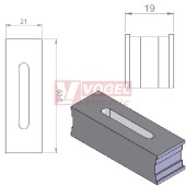 FT2-A  plochá průchodková vložka na vkabel š 32,5-38 × tl. 5-5,5 mm (46250)