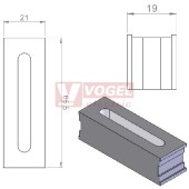 FT2-B plochá průchodková vložka na plochý kabel š 45-50,5 × tl. 6-6,5 mm (46251)