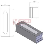 FT2-C plochá průchodková vložka na plochý kabel š 47-52 × tl. 9,5-10 mm (46252)