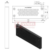 KEL-DPZ 24/42 membránová průchodka, černá, IP66, vnější 147x58x14mm, výřez 112x36mm, vstupy kabelů 42x3,2-6,5mm (50715)