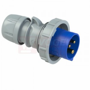 Vidlice 3P  16A 230V IP67 6h PCE 0132-6TT, Turbo Twist bezšroubová, přímá